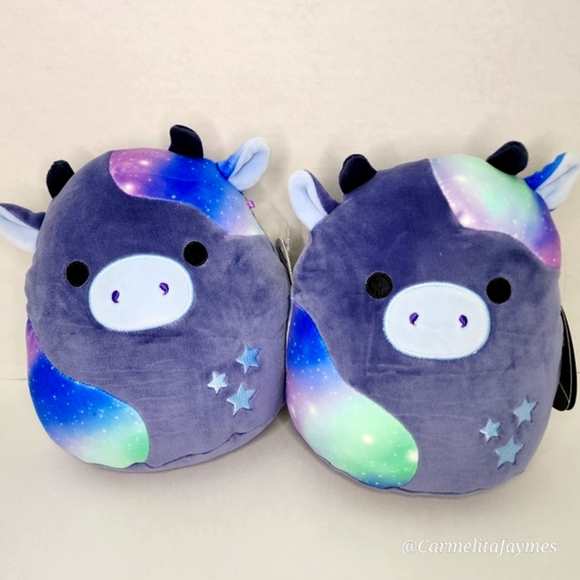 🖤 RIVKA ✨️ 8" Galaxy Cow Select Series Black Tag Original Squishmallow ☆ NWT ☆ - Picture 2 of 11